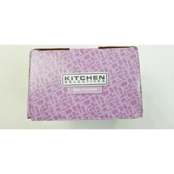 Kitchen Selective Black Mini Food Chopper 2 Cup One Touch Stainless Steel Blade - Picture 4 of 4